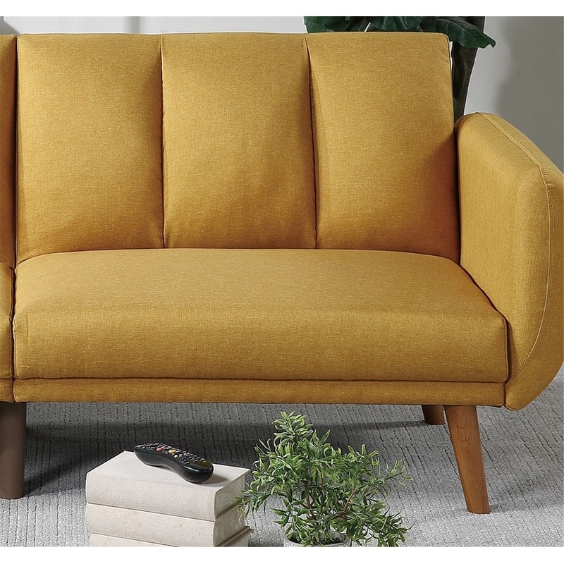 Sofa Convertible Bed with Wooden Legs for Living Room