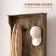preview thumbnail 22 of 33, HOMCOM 28" 3-In-1 Entryway Hall Tree with Storage Bench, Coat Rack with Four Hooks and Shoe Storage, Gray