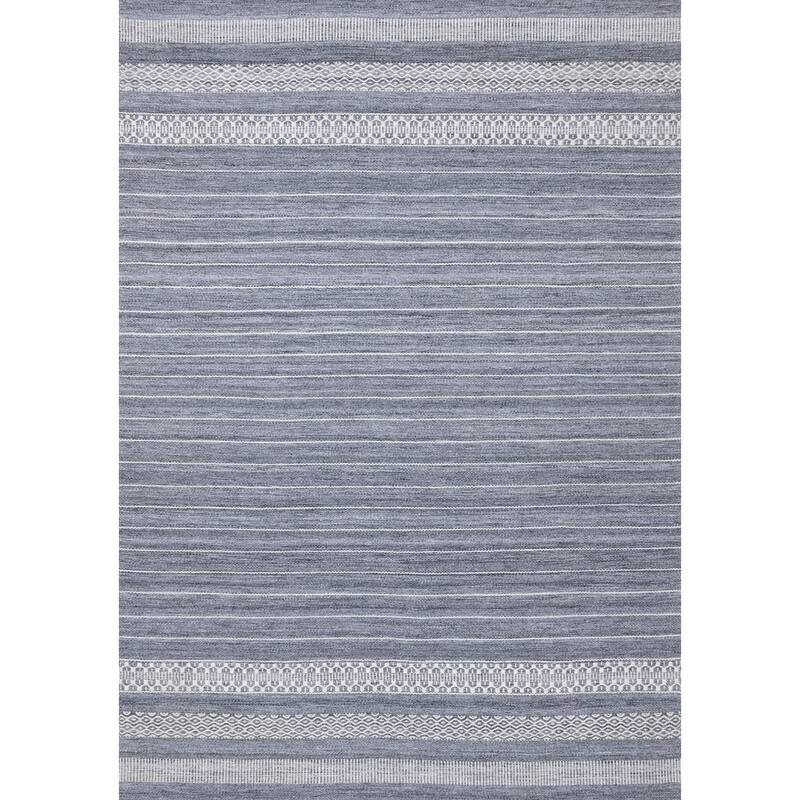 HomeRoots Striped Modern Rectangle Area Rug