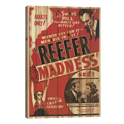 Reefer Madness Film Poster Print On Wood by Radio Days - Multi-Color