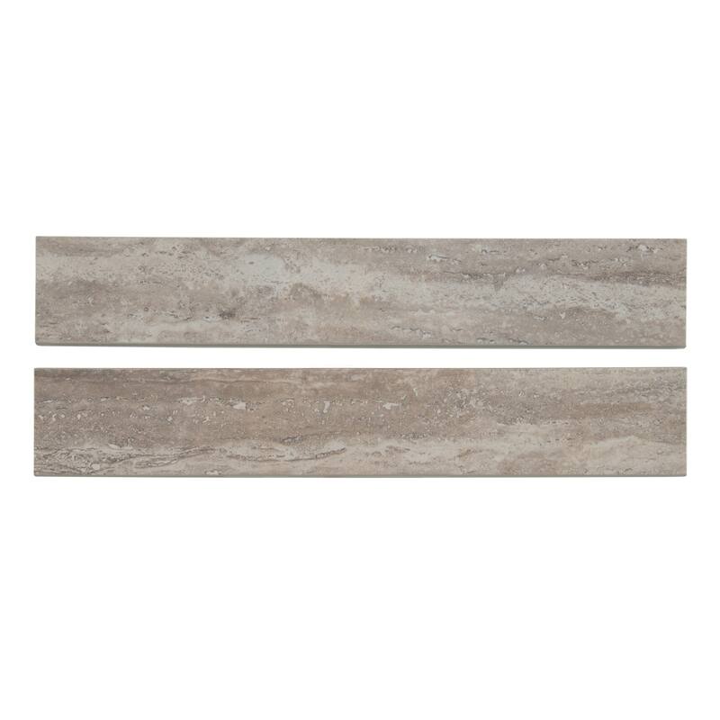 Ackland AKNPTLIN3X18P-BN Linden 18" x 3" Polished Porcelain Thin-Set - Roan