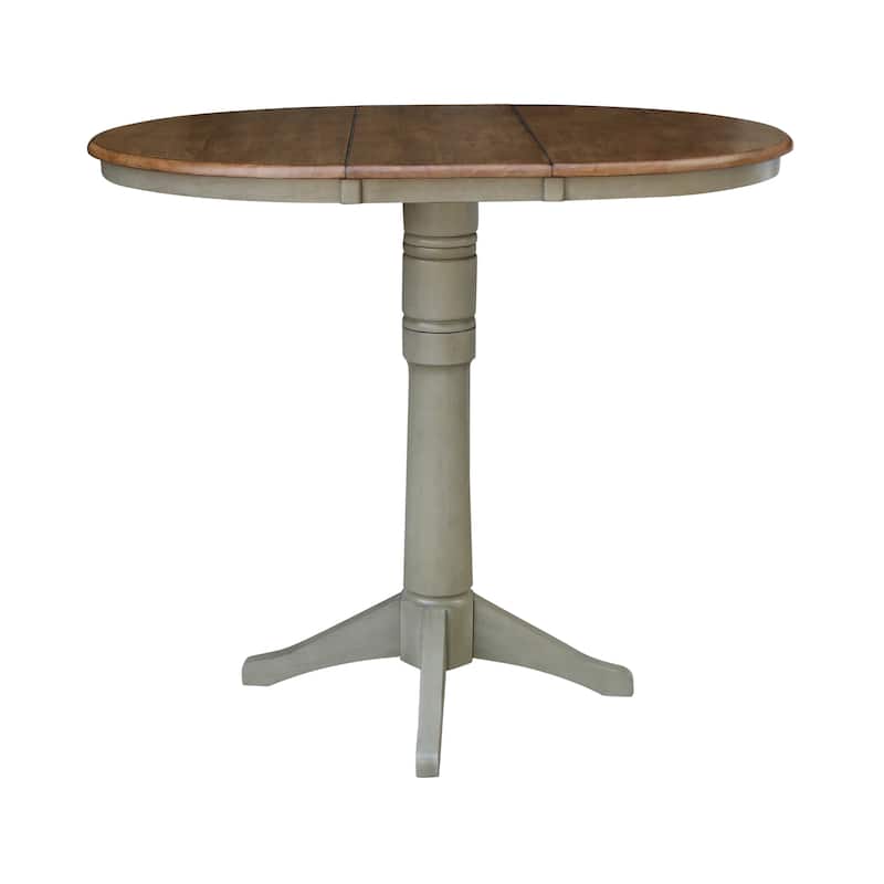 36" Round Top Pedestal Table w/12" Leaf