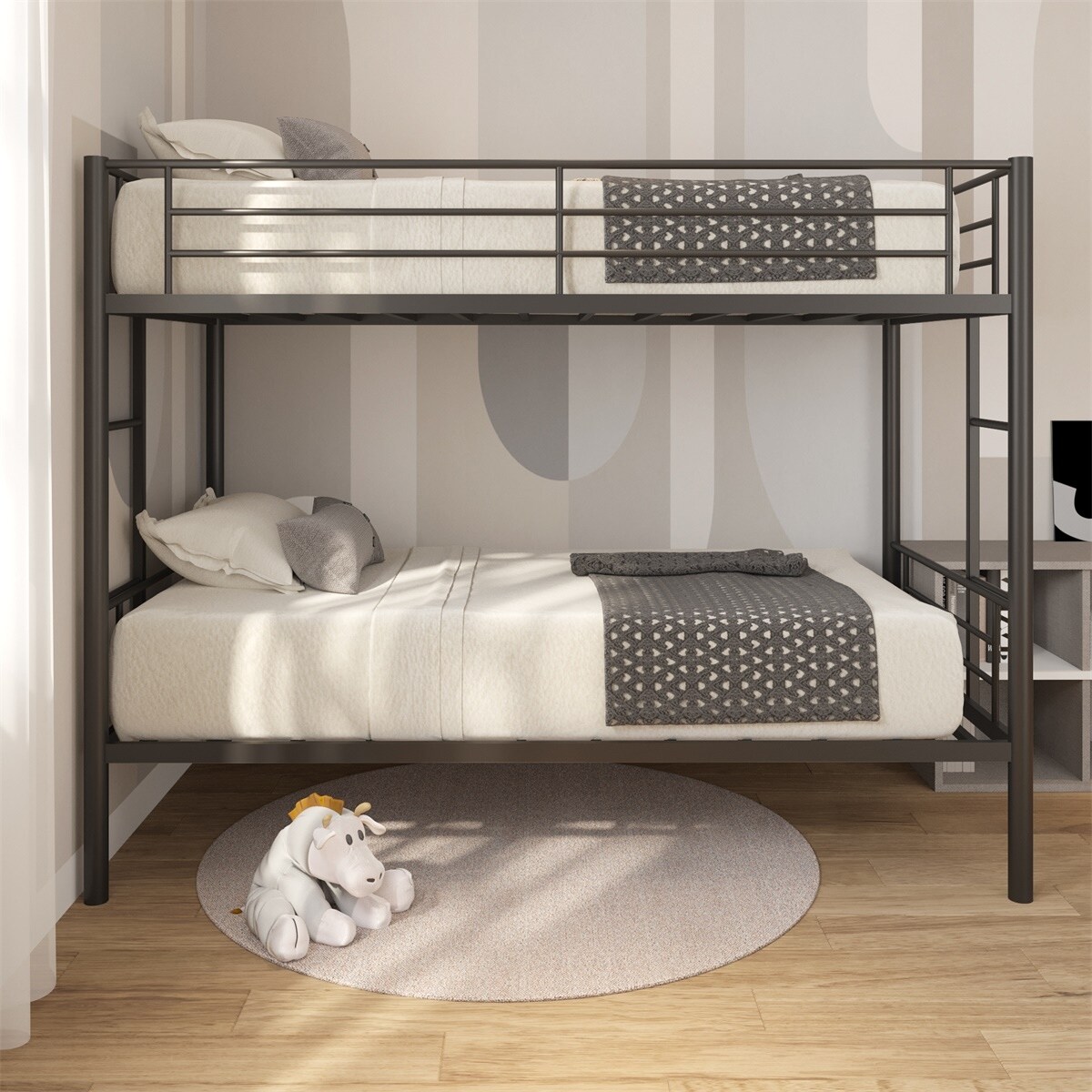 Merax twin over twin top metal bunk bed