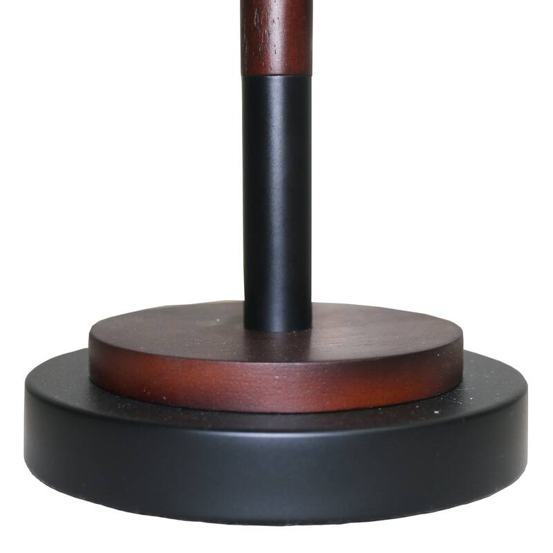 High Quality Modern Bed Side nightstand Decorative Led Table/desk Lamp, Black Umbrella Shaped Table Lamp - Walnut - Bronze 110V