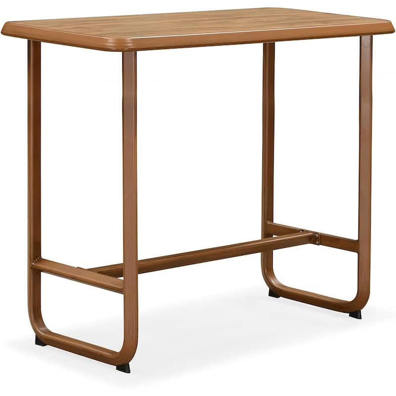 PURPLE LEAF 2 Set Outdoor Bar Stool Chair Set, Modern Counter Height Stool, Cushion Included - Height Bar table