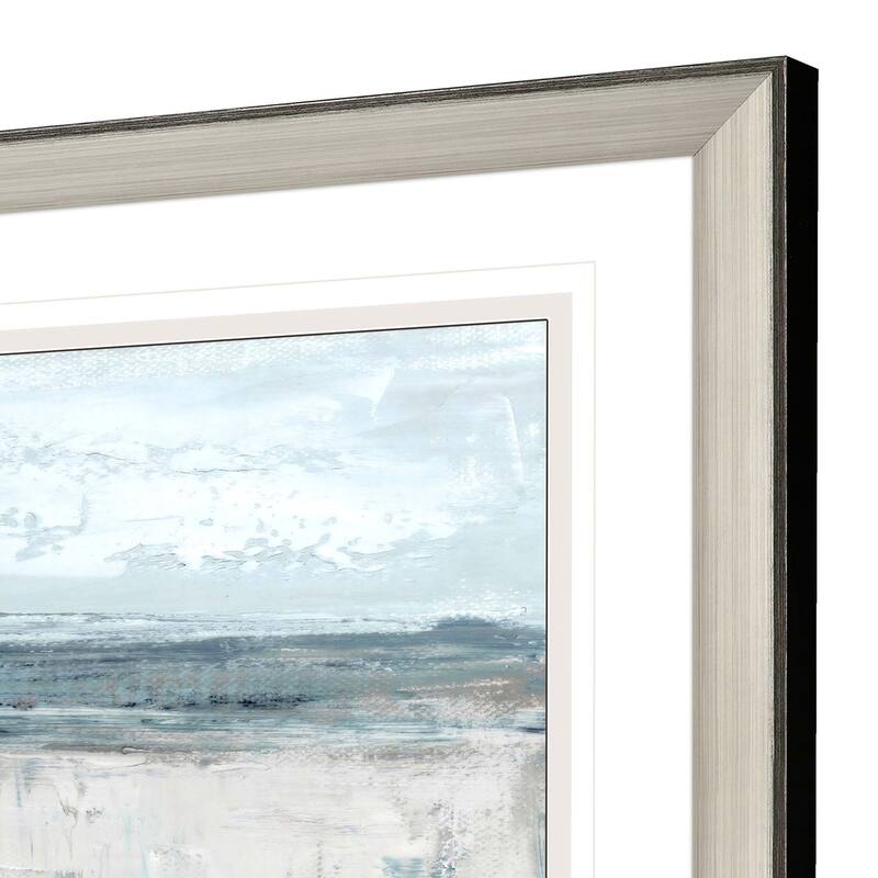 Moody Coast I Framed Art Giclee Under Glass - Blue
