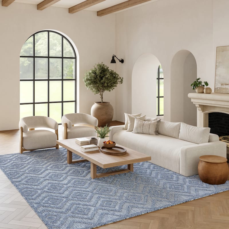 Nourison Versatile Indoor/Outdoor Geometric Flatweave Area Rug