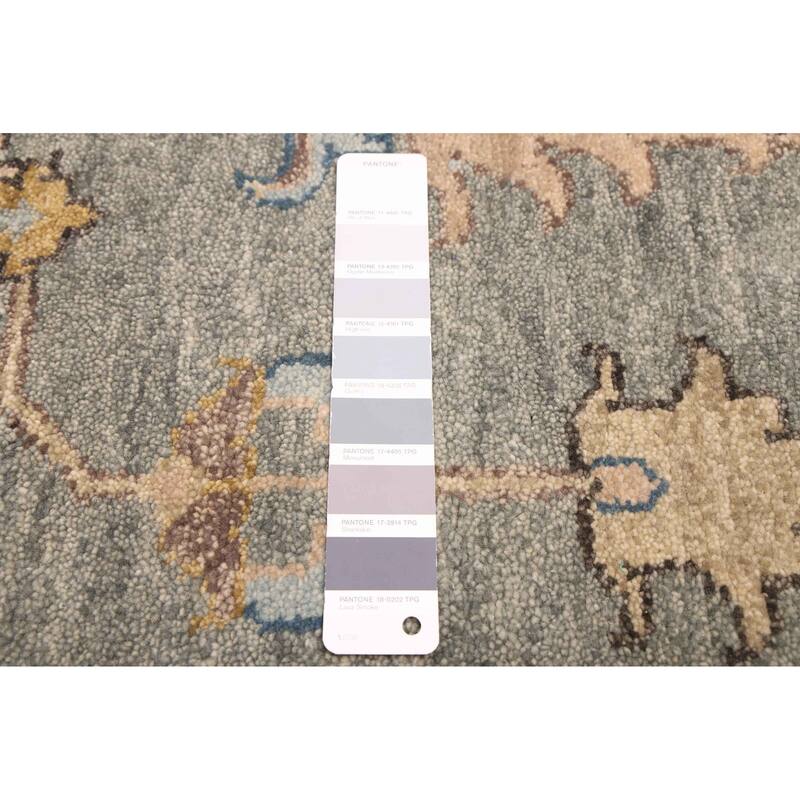 ECARPETGALLERY Hand-knotted Finest Agra Jaipur Teal Wool Rug - 9'3 x 13'1