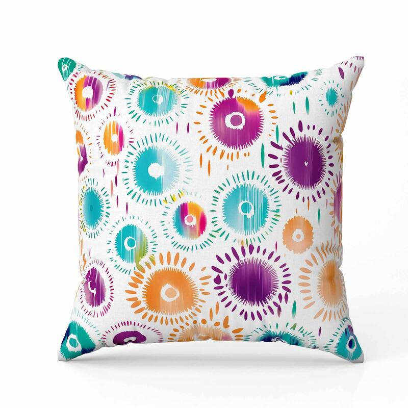 Tribal Tints Indoor/Outdoor Reversible Throw Pillow Multi