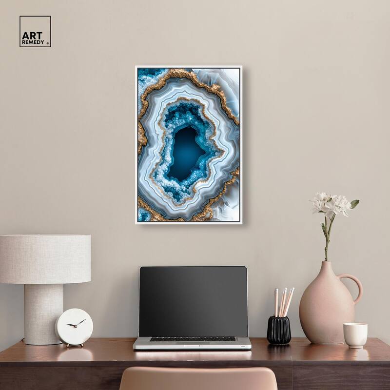 Gilded Geode Eye II Canvas by Art Remedy