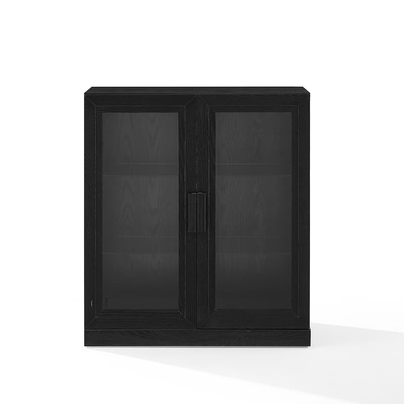 Crosley Essen Stackable Glass Door Kitchen Pantry Storage Cabinet