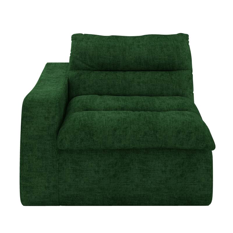 Lazy floor sofa, modern floor lounge chair with left arm, comfortable beanbag sofa, suitable for living room bedroom office