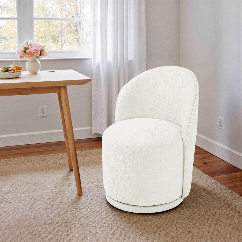 23" W Upholstered Swivel Side Chair for Dining Room, Balcony, Parlour