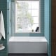 preview thumbnail 2 of 121, Swiss Madison Voltaire, Acrylic White, Alcove, Integral Armrest, Bathtub with Apron