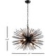 preview thumbnail 3 of 3, 12 Light Sputnik Chandelier in Black finish