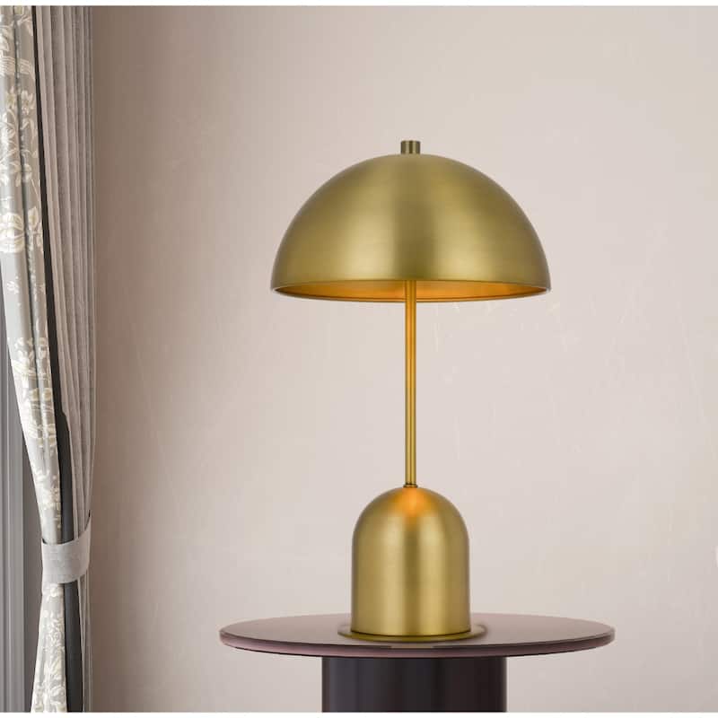 Modern 20 Inch Desk Lamp with Dome Shade and Adjustable Brightness - 11” x 11” x 20”