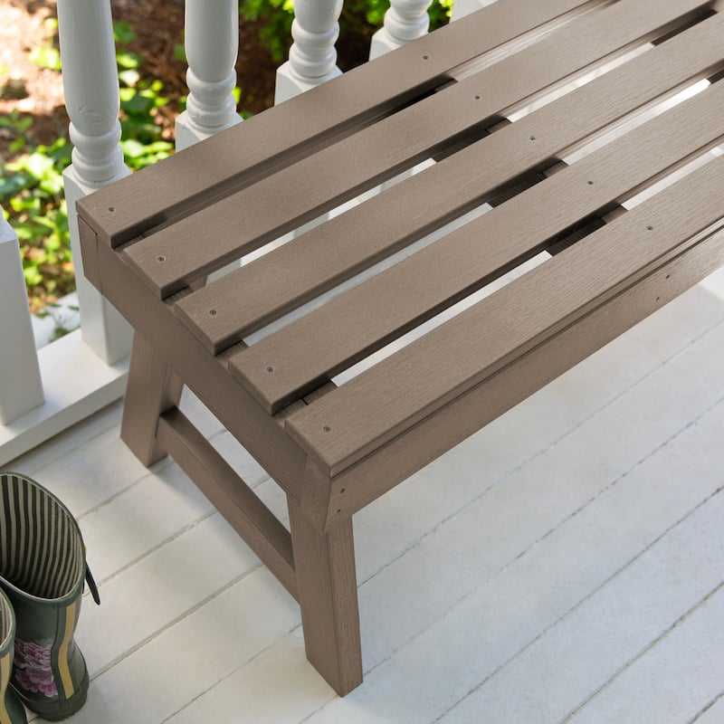 HIGHWOOD Weatherly 4-foot Eco-friendly Synthetic Wood Picnic Bench