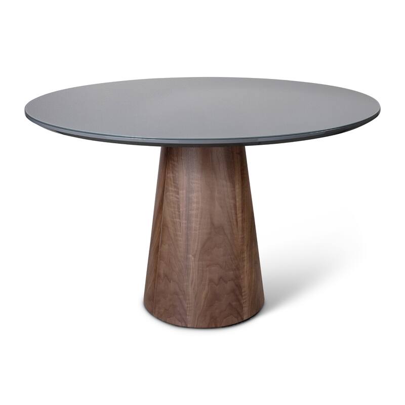 Modern Brazilian - Mona Glass Top Round Dining Table