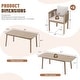 preview thumbnail 3 of 11, Outdoor Dining Set 7-Piece Acacia Wood Rope-Woven Arm Chairs with Extendable Dining Table