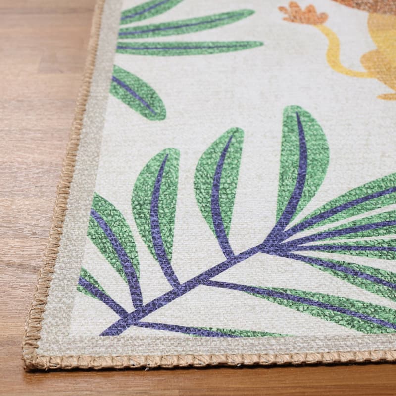 Superior Animal Safari Playroom Non-Slip Kids Indoor Area Rug