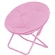 preview thumbnail 5 of 4, Kids' Solid Color Faux Fur Folding Saucer Chair