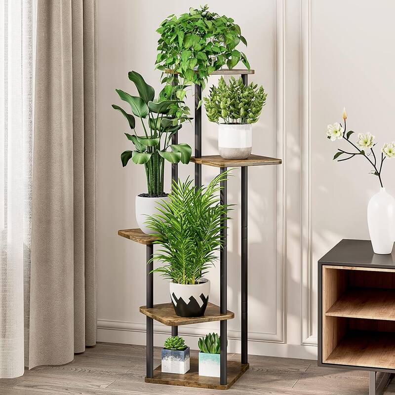 Plant Stand 5 Tier Indoor Metal Flower Shelf,5 Tier