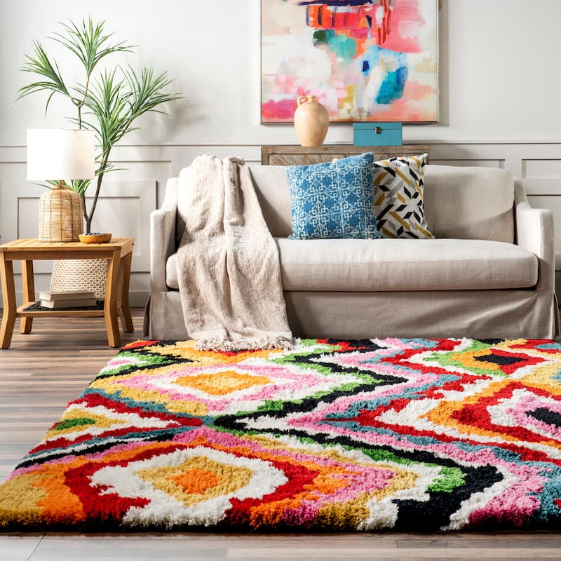 Nuloom Handmade Carnival Abbey Shaggy Area Rug