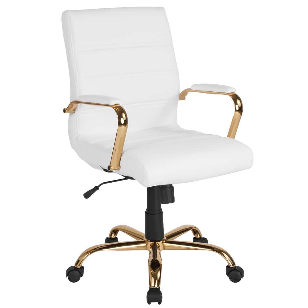 Mid-back LeatherSoft Executive Swivel Office Chair