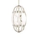 preview thumbnail 1 of 9, Uttermost Valencia 6 Light Glass Panel Pendant - 19"W x 19"D x 31"H