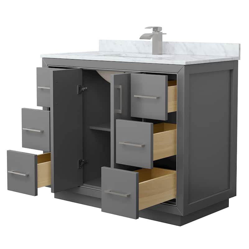 Wyndham Collection WCF1111-42S-NAT-MXX Icon 42" Free Standing Single