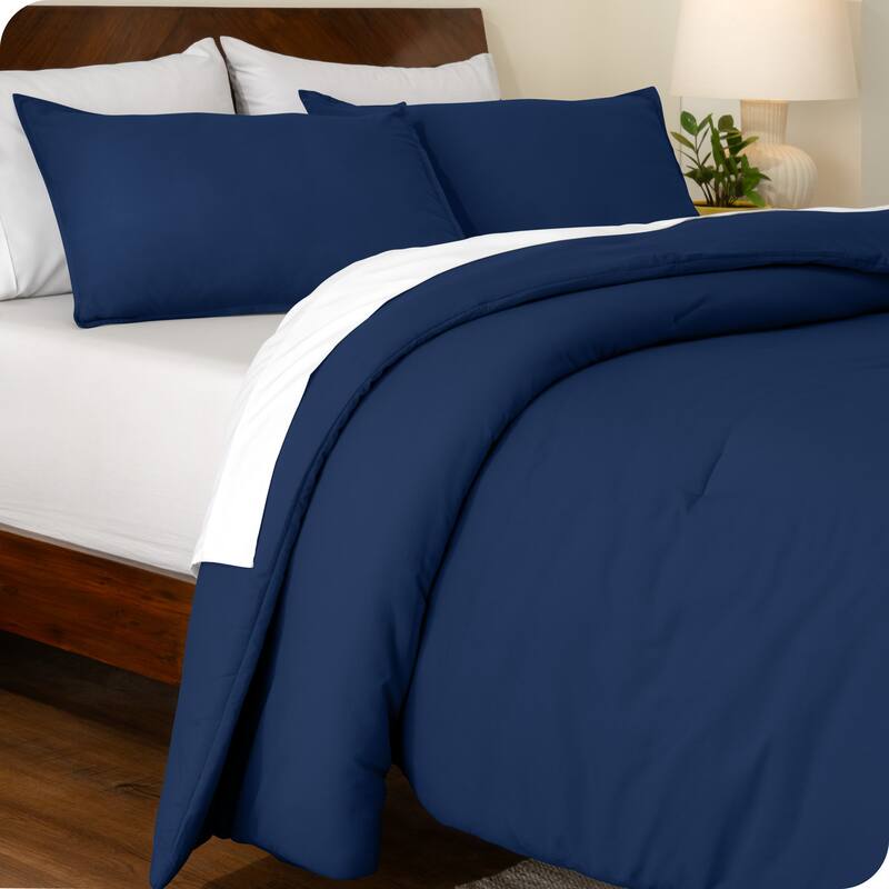 Bare Home Down Alternative Track Stitch Comforter Set