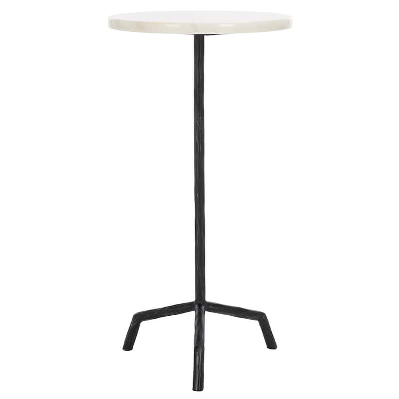 SAFAVIEH Couture Fabrianna Marble Top Drink Table - 12"W x 12"D x 24"H