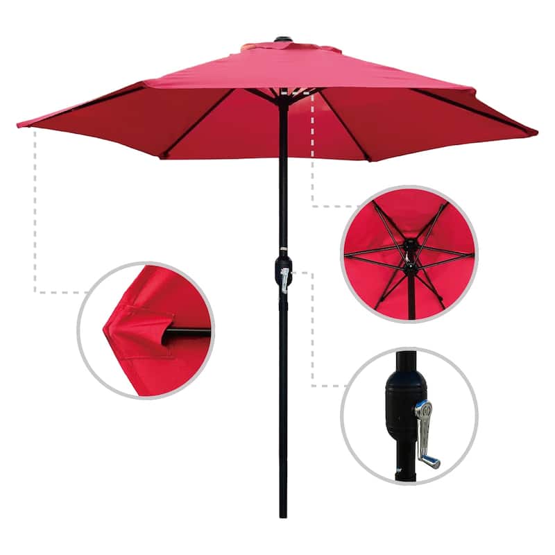 Maypex 7.5 Feet Crank Market Umbrella