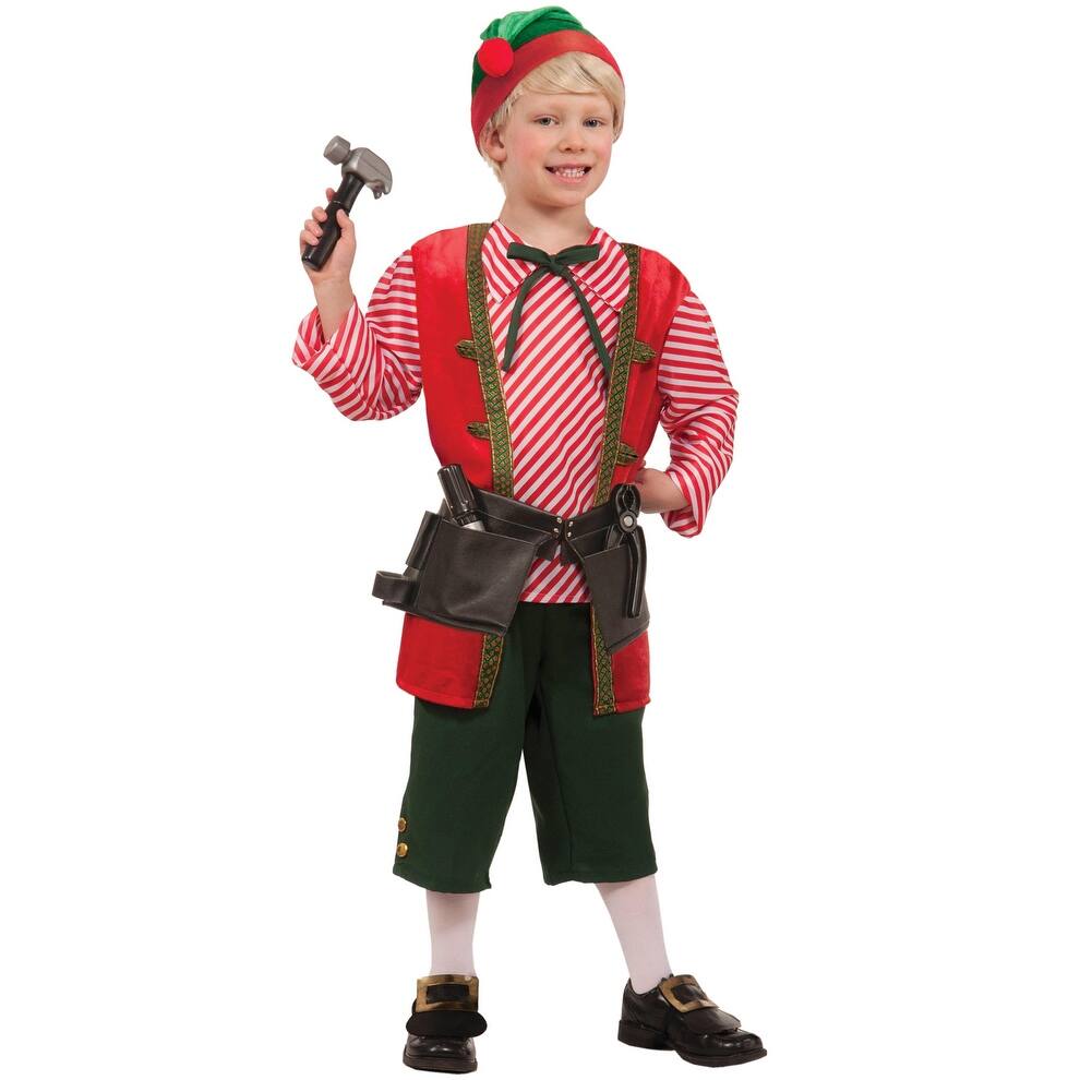 Shop Forum Novelties Toy Maker Elf Child Costume M Red Medium Overstock 15391957