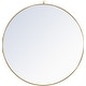 preview thumbnail 1 of 9, Elegant Lighting Eternity 48" Diameter Circular Metal Framed Wall Brass