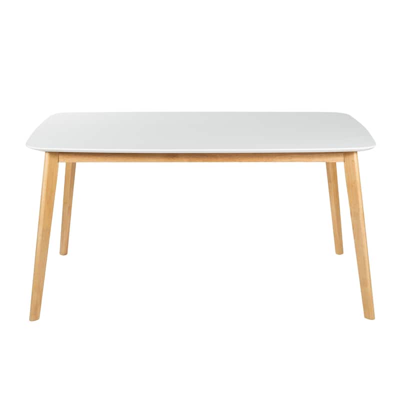 Mid-Century Modern 5-Piece Dining Table Set with Upholstered Chairs by Harper&Bright Designs