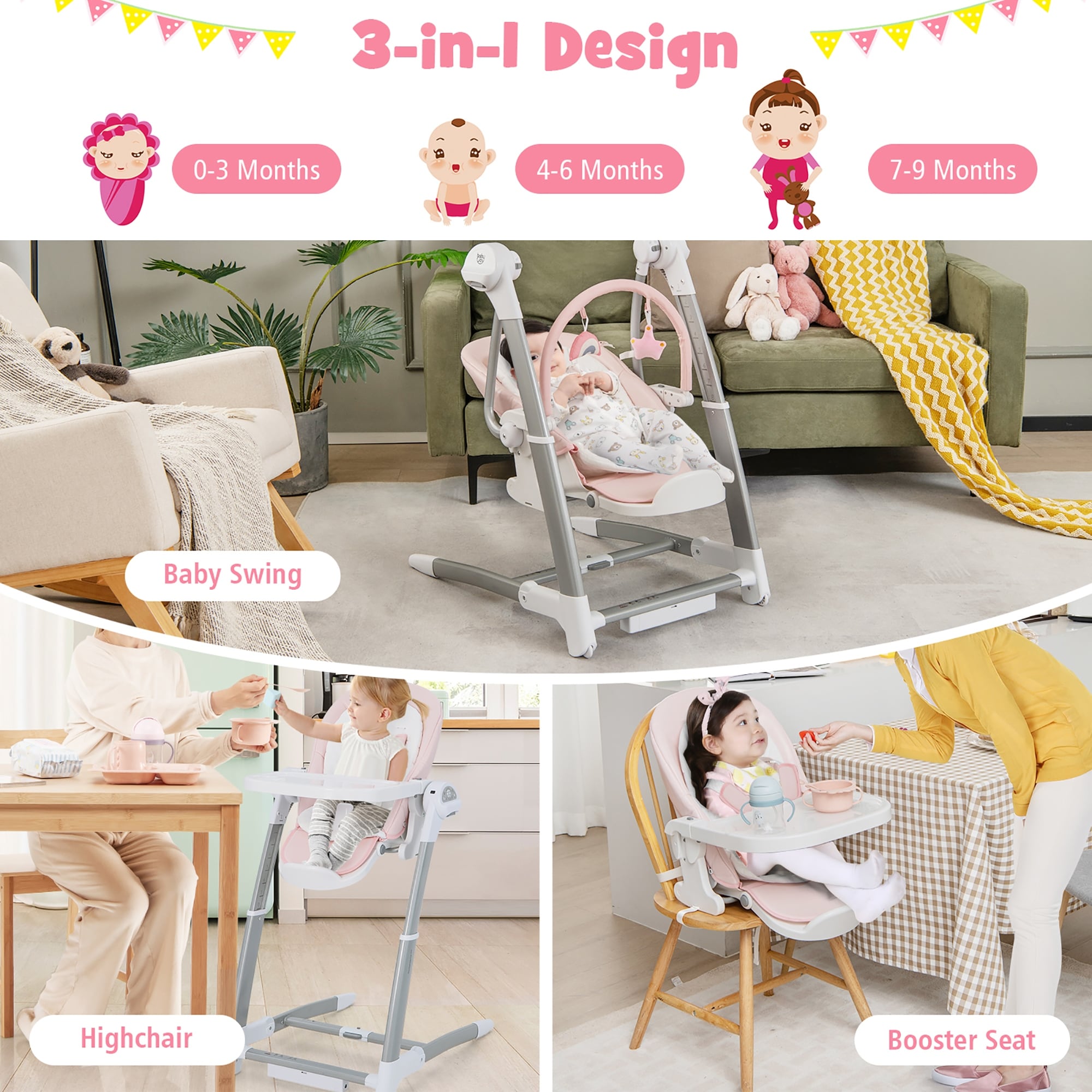 Baby high chair 3 months cheap