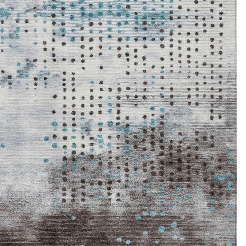 HomeRoots Geometric Transitional Rectangle Outdoor Rug