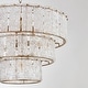 preview thumbnail 6 of 9, KAWOTI 8-light 3 Tiered Glass Chandelier Pendant Lights - W27.75" x H85"