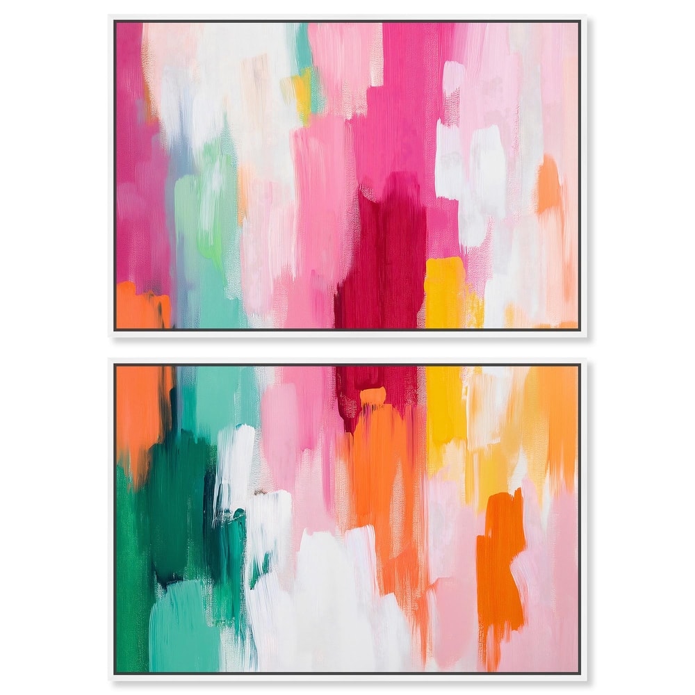 Playful Palette III Canvas Set of 2 by Art Remedy