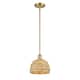 Option Satin Gold / Natural Rattan