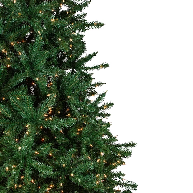 9' Pre-Lit Twin Falls Pine Artificial Christmas Tree Clear Lights