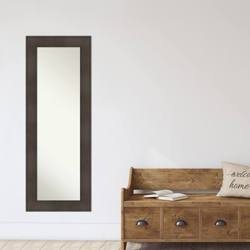 Non-Beveled Full Length On The Door Mirror - William Frame
