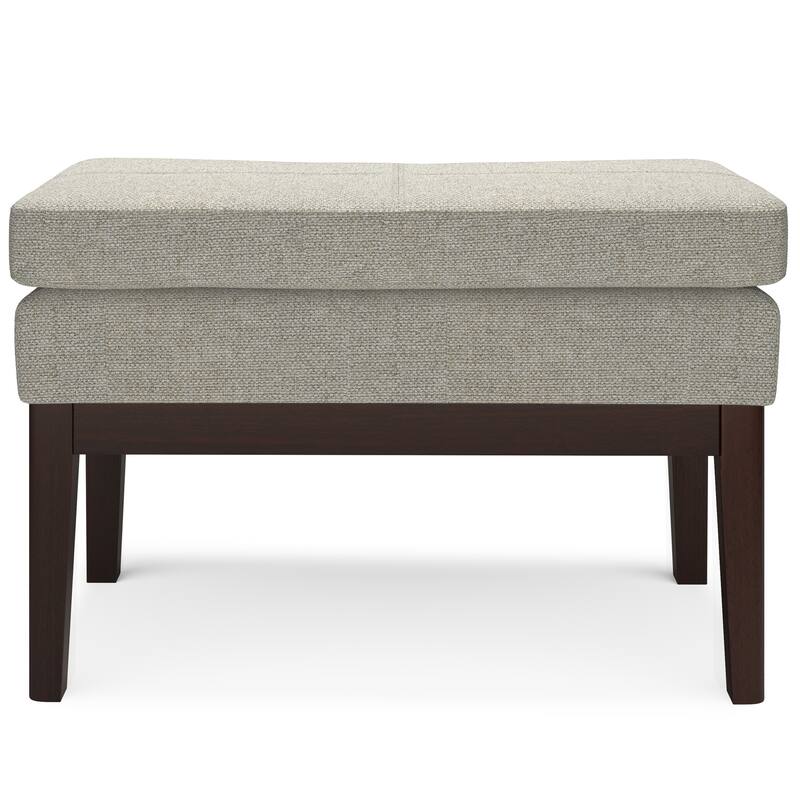 WYNDENHALL Bragg 27 inch Wide Mid Century Small Ottoman Bench