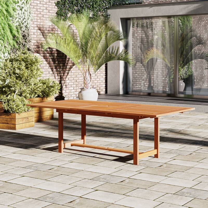 Amazonia Naples 9pc FSC Certified Wood Outdoor Patio Dining Set