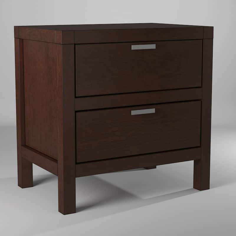 Alpine Furniture Carmel 2-drawer Nightstand