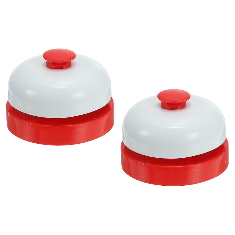 2 Pcs Desk Call Bell 2.5" Diameter with Metal Anti-Rust Construction - 2.52 x 1.73 inch (Dia*H)