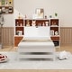 preview thumbnail 2 of 8, Bed Frame with Storage Headboard and Nightstands-Twin Size