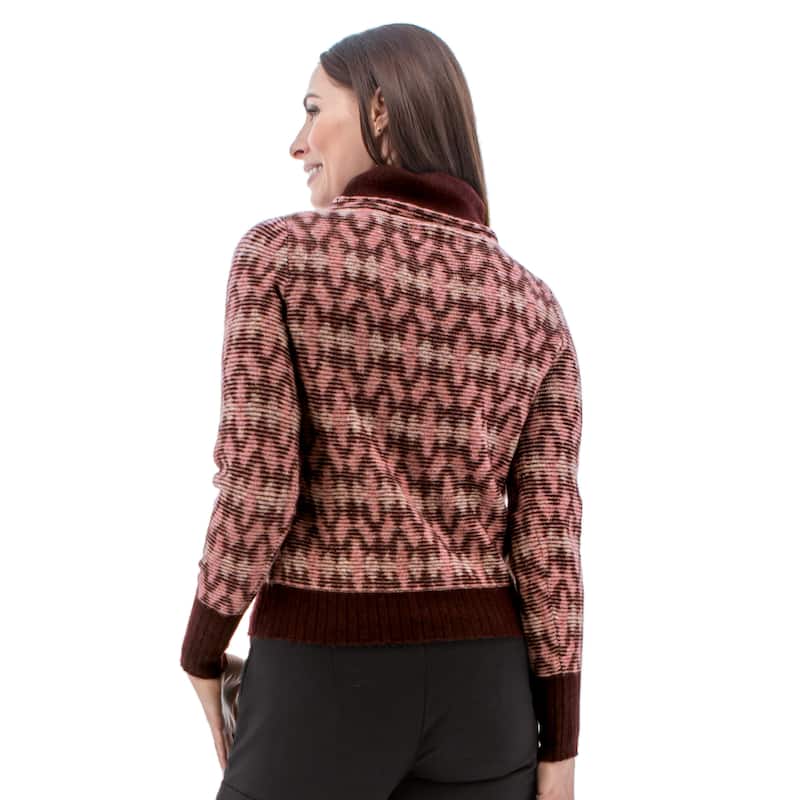 Aventura Women's Paragon Diamond Jacquard Sweater