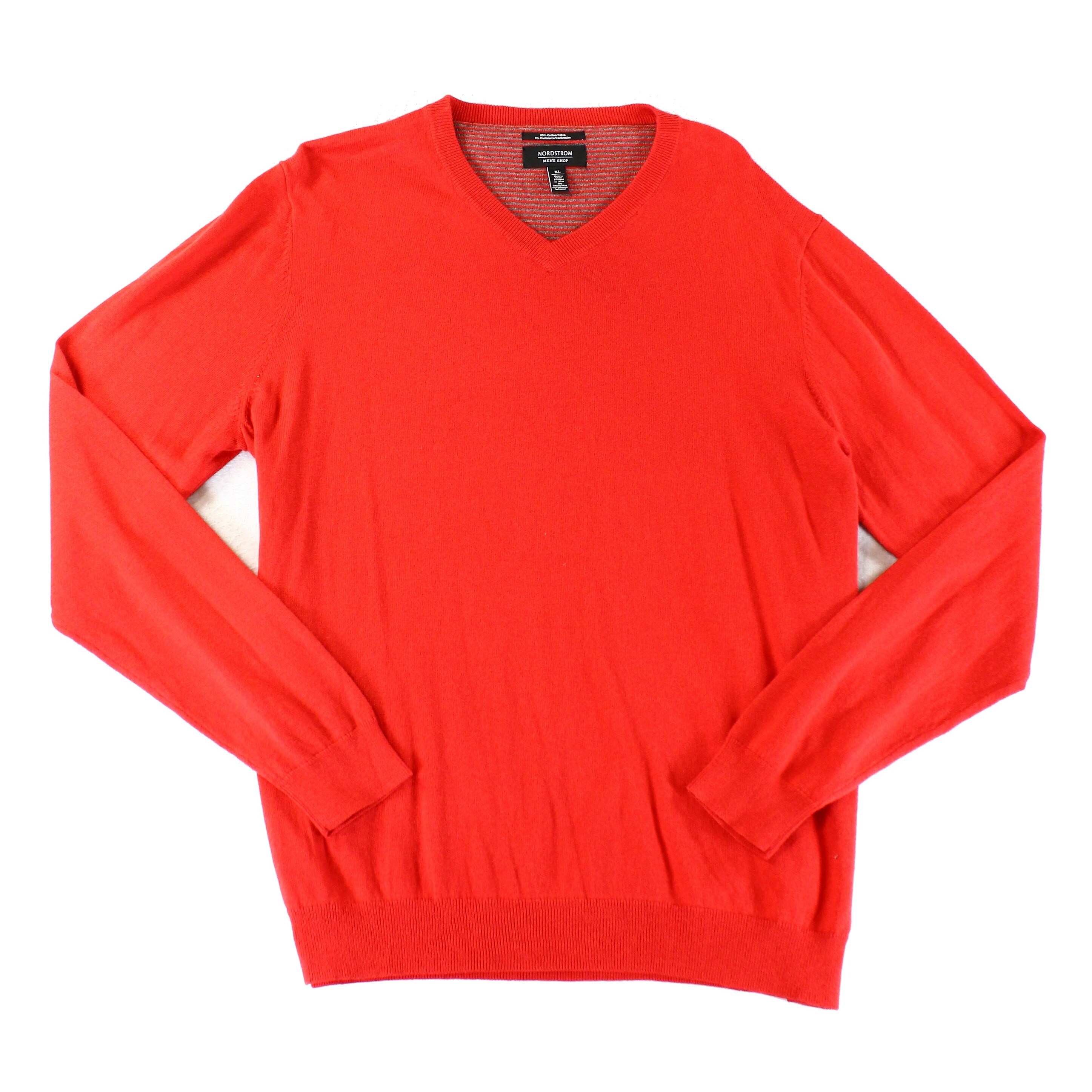 Shop Nordstrom Rack New Red Mens Size Xl Pullover Knit V Neck
